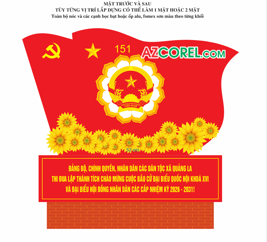 Cụm mô hình trang trí bầu cử XVI 2026 - 2031