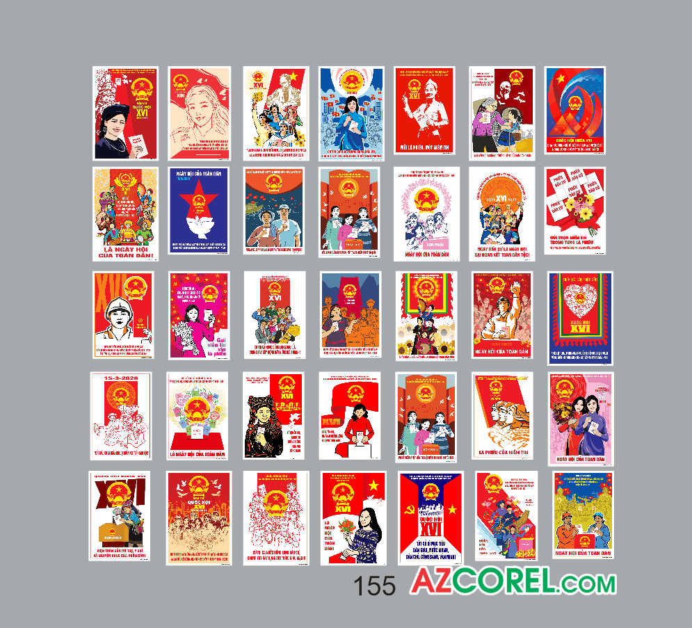 41 Tranh bầu cử phát hành Khóa XVI 2026 - 2031