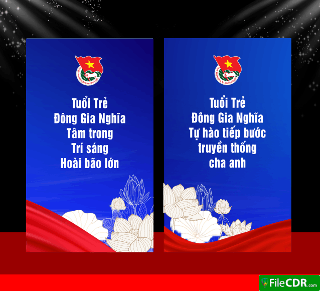 Pano Đoàn TNCS Hồ Chí Minh năm 2026 file cdr