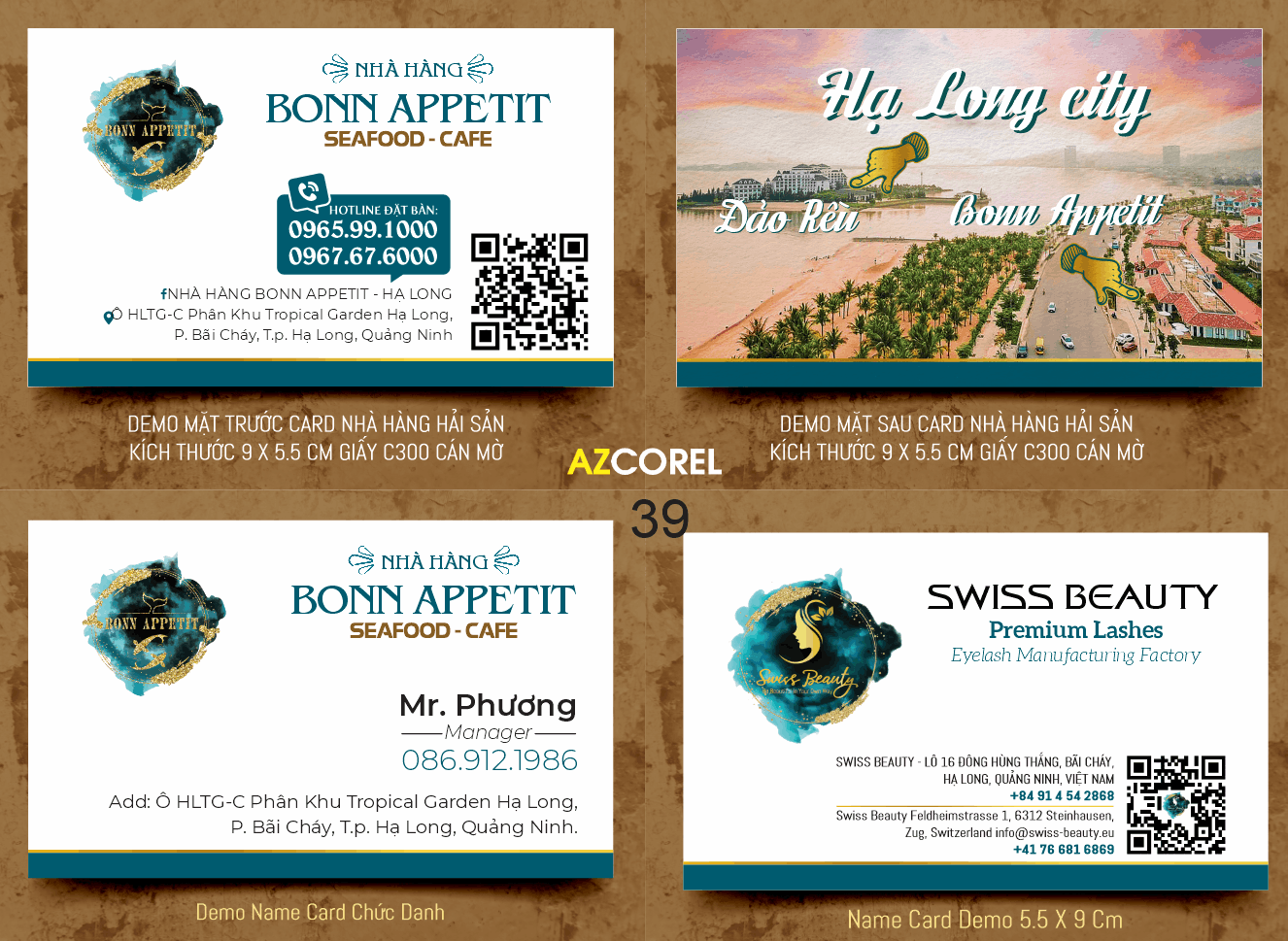 Card visit Nhà Hàng BONN APPETIT SEAFOOD - CAFE