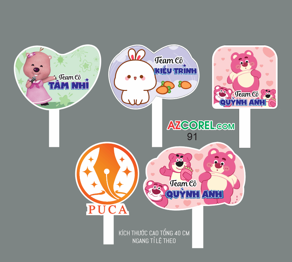 Hashtag cầm tay chụp ảnh Team Cô Giáo file corel x7