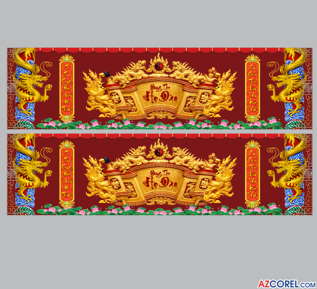 Cuốn thư Dòng Tộc Họ Đào năm 2026 file corel