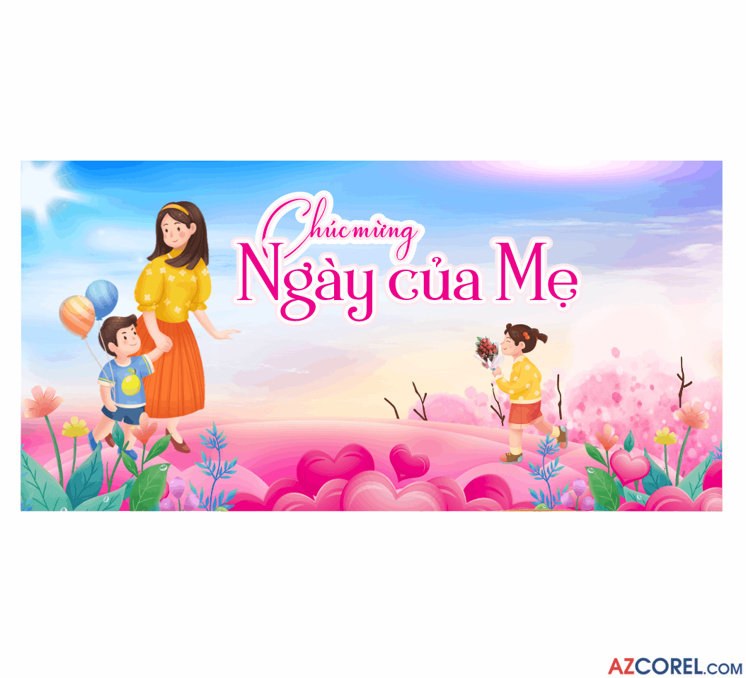 Market chúc mừng ngày của mẹ file coreldraw x7