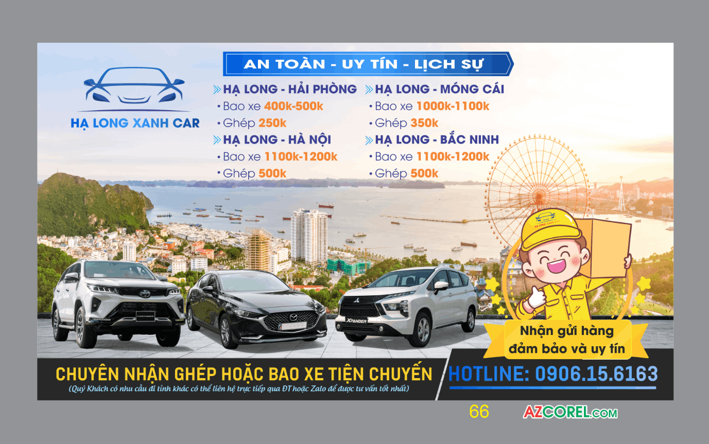 Demo banner quảng cáo Hạ Long Xanh Car