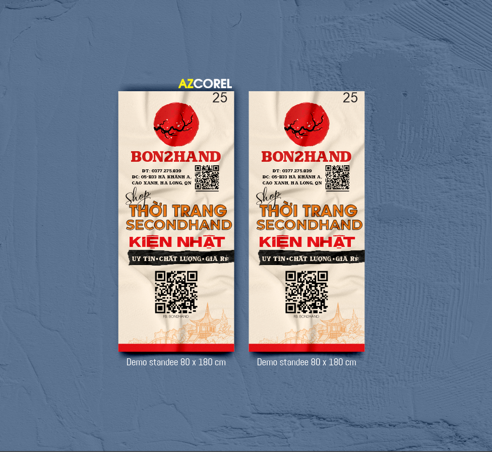 Mẫu thiết kế Standee shop Thời trang Secondhand