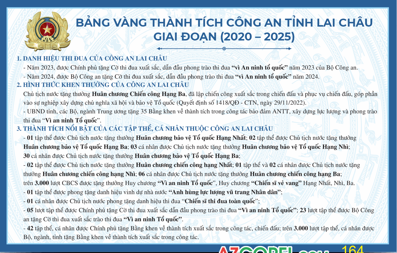 164 bang vang thanh tich cong an tinh lai chau2.png
