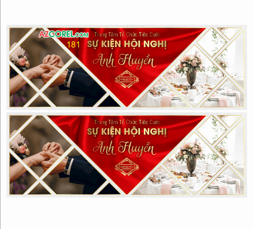 Mẫu thiết kế trung tâm tổ chức sự kiện tiệc cưới