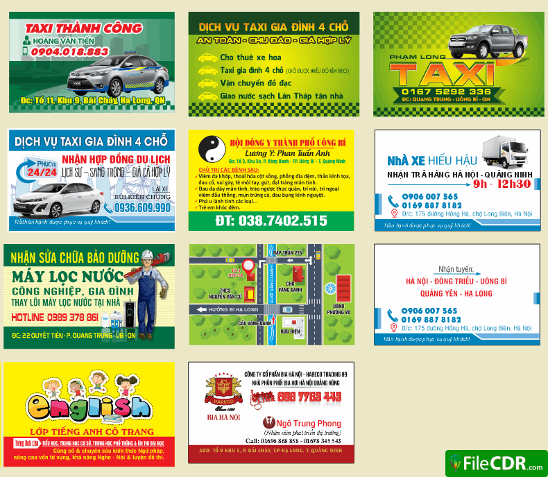 Tổng hợp card visit 2026 vector file cdr